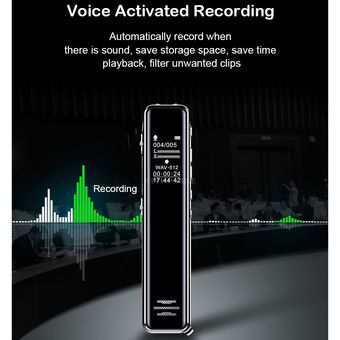 Grabadora De Voz Digital Q22-Negro 