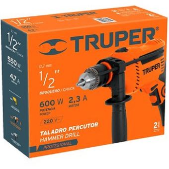 Taladro Percutor Profesional 1/2 600W Truper
