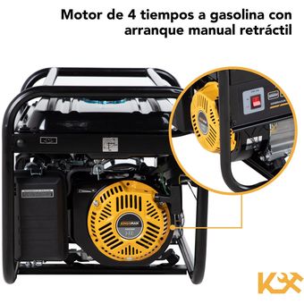 Generador Electrico a Gasolina Planta Luz Movil 7.5HP 3000W