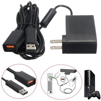 2.3m USB AC Adapter Power Supply Cable for Xbox 360 Kinect Sensor EU 