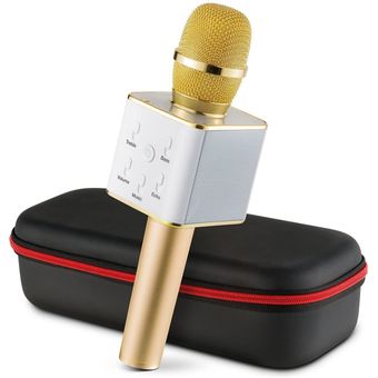 Micrófono Karaoke Q7 Parlante Inalambrico Bluetooth Sd – COLMETECNO