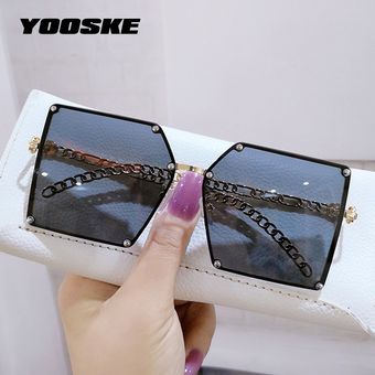 La marca Yooske lujosas gafas de sol de gran tamaño Sra.mujer 