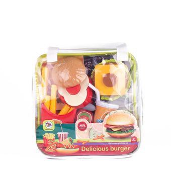 Set cocina hamburguesas 9 piezas comida armable Linio Colombia