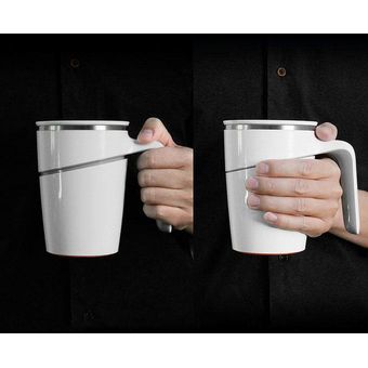 Taza mágica del poder del acero inoxidable original de 470ML sin verter la taza de la leche del té del café de la oficina con la tapa 