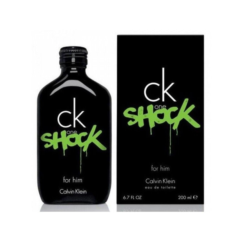 Fragancia para Caballero Ck One Shock de Calvin Klein Edt 200 ml
