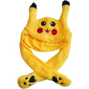Gorro Diseño De Pikachu Con Orejas Inflables Color Amarillo
