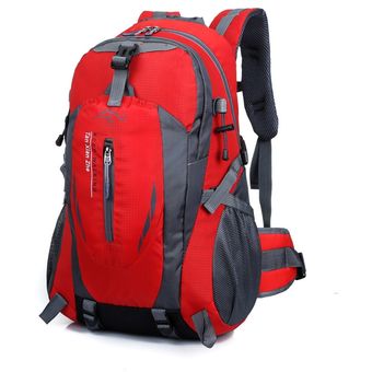 40L hombres mujeres al aire libre mochila deporte Camping bolsas de viaje bolsa impermeable Trekkin #Color rojo 