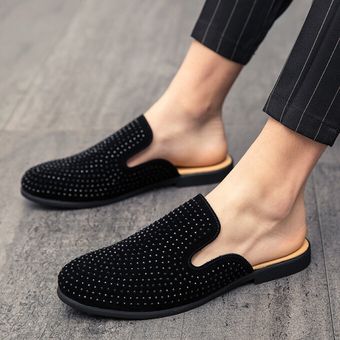 Zapatos Formales Para Hombre De Gran Tamaño 38-47 Mocasines De Ocio Calzado De Fiesta Negro 