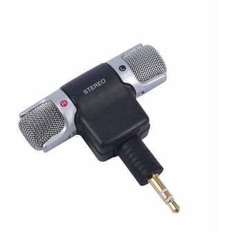 Micrófono de micrófono de grabación mini estéreo con mini conector de 3,5 mm 