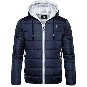 ropa de hombre de invierno WOT chaquetas abrigos Parka #navy moda con capucha impermeable chaqueta de invierno para hombre Parkas espesamiento sólido 