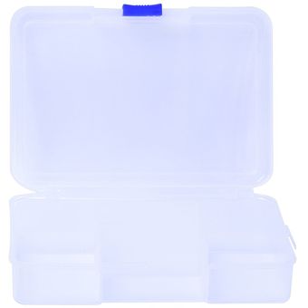015-02027 Caja de almacenamiento multi-cuadrado Caja de plástico transparente Joyería 