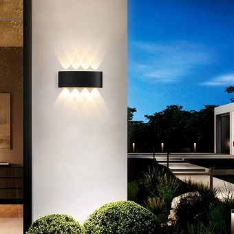 LED al aire libre impermeable pared luz foco moderno minimalista luz de la pared 