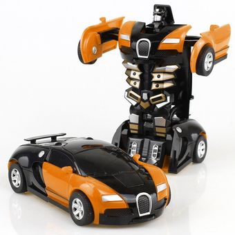 Transformación juguete coche anime acción figura juguetes colisión modelo de transformación 
