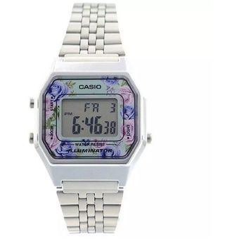 Reloj Casio Retro La680wa 2c Digital Mujer Original Plateado