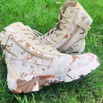 Botas Militares de camuflaje para Hombre y mujer zapatos tácticos d 