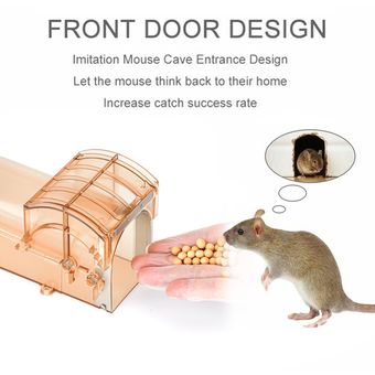 Trampa para ratones reutilizable jaula para ratas trampa inteligen 