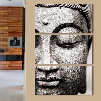 3 Paneles Imagen Estatua de Buda Pintura 3 35cm 70cm 