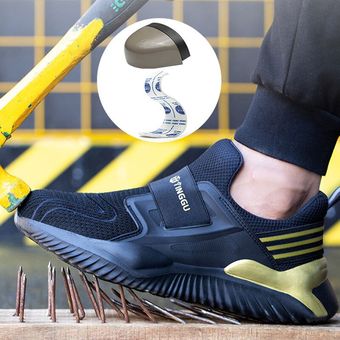 Zapatos de seguridad con punta de acero para hombre zapatillas de t 
