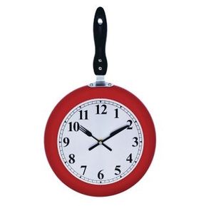 Reloj de Cocina Sartén Rojo 32 x 45 cm
