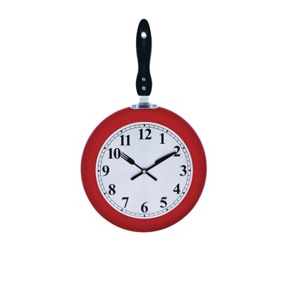 Reloj de Cocina Sarten Just Home Collection-Rojo.