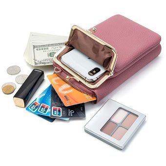 Bolso para teléfono de gran calidad #Pink bolso cruzado para mujer bolso de hombro portátil para viaje de gran capacidad bolso bandolera de moda 
