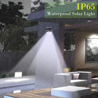 20 LED luces solares de movimiento de pared exterior Sensor de luz de la lámpara a prueba de agua del jardín 