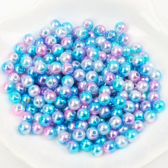 Color Circular De Imitación Degradado Abs Pearl Ball Process 