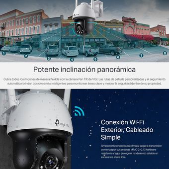 Câmara de Vigilância Exterior TP-Link VIGI Pan&Tilt C540 4mm