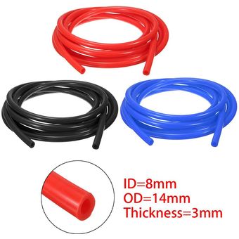 color rojo ap automotive Manguera de vacío de silicona 8 mm x 3 m 