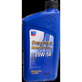 Aceite chevron supreme 20W50 original