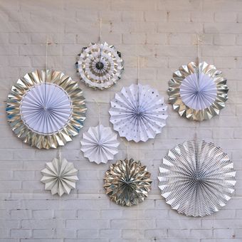 6 unidsset hecho a mano abanico de papel plegable 3D dibujo Flor de Papel para 