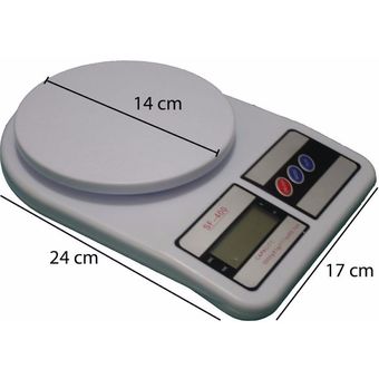 Balanza Gramera Digital de Cocina hasta 10 kg SF-400