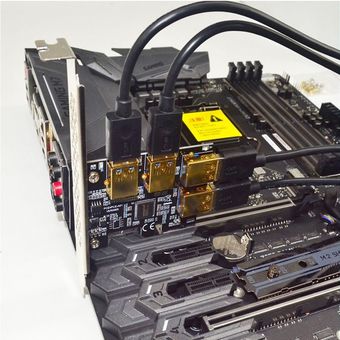 PCI-E ranura PCI-E a cuatro-en-uno adaptador de tarjeta vertical de PCB de la tarjeta gráfica USB3.0 