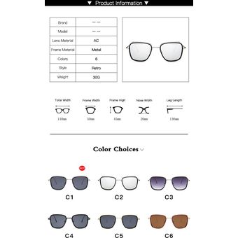 Gafas De Sol Cuadradas Para Hombre Y Mujer Lentes De Sol sunglasses 