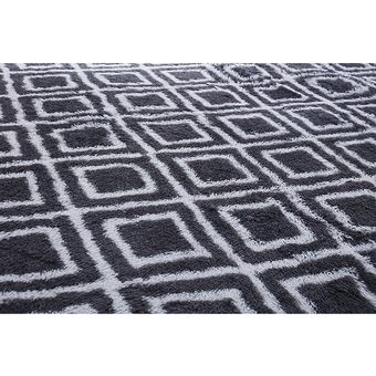 Romaní Gitano Lavable conjuntos de esteras Alfombras Gris oscuro en forma de alfombras No Slip Ganga