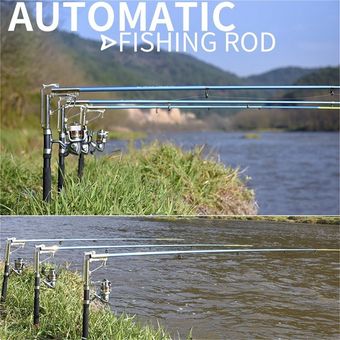 Caña de pesca automática de acero inoxidable ligero Pole del lago del río del río 