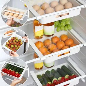 Organizador de refrigerador porta huevos vegetales pequeños