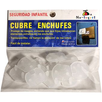 Cubre enchufes transparente 12 unidades