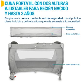 Cuna portátil de viaje para bebé cuna plegable multifunción para