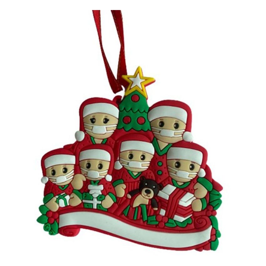 Lindo Navidad DIY Árbol de Navidad Colgante Abuela PVC Decoración colgante