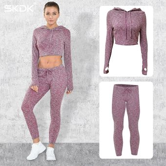 conjuntos de Yoga acolchados #Pink-pants Conjunto de calzas sin costuras para mujer mallas de ejercicio ropa deportiva para gimnasio trajes deportivos para mujer 