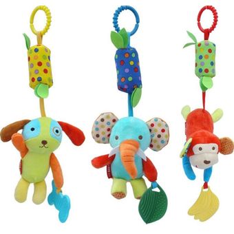 Bebé niños sonajero cochecito cuna cuna colgando suave peluche juguete animal 
