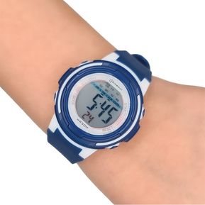 Reloj Digital Niña-Niño Impermeable Azul Oscuro Mas Estuche Pimushop