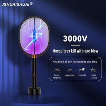 Lámpara LED antimosquitos 3 en 1 matamoscas eléctrico de 3000 volti 