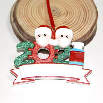 Árbol de Navidad Colgante Precioso Familia Colgante de resina Adorno Decoración del hogar 