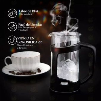 Cafetera Prensa Francesa 350ml En Vidrio Borosilicato