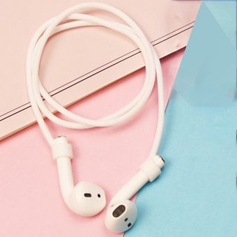 Aplicable para Apple AirPods Cubierta de auriculares de silicona Anti-Perdido Cuerda Cuelga 