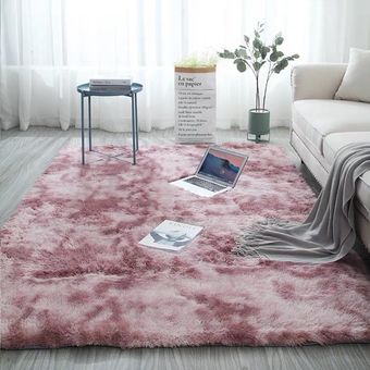 160x230cm Extra Grande manta mullida suave alfombra lanuda alfombra de la sala dormitorio estera del piso gris claro 