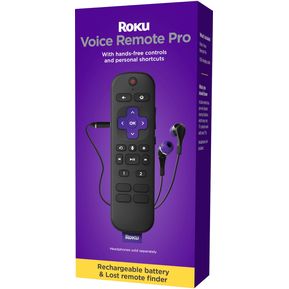 Roku - Control Remoto Recargable de Voz Pro para Dispositivo...