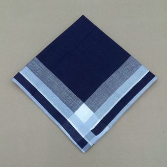 Juego de 3/6 unidades Pañuelos de tela 100% algodón HOULIFE Pañuelos de tejido grueso para hombre suaves azul retro clásico para uso diario 42,5 x 42,5 cm Pañuelos lavables 